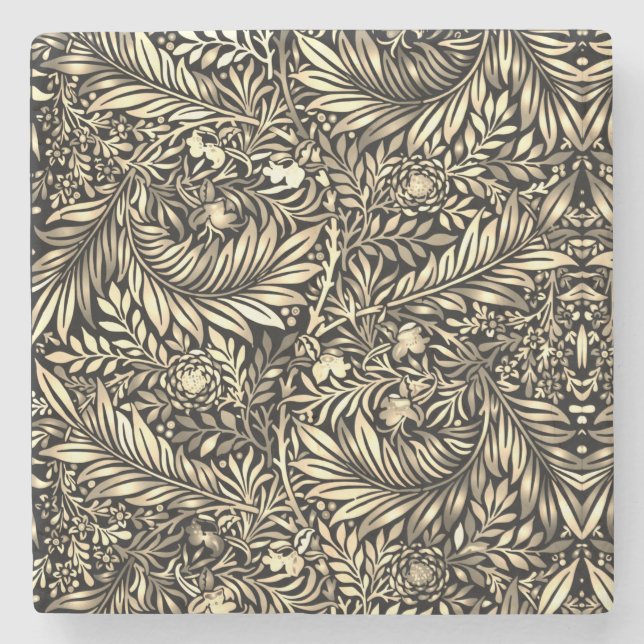 Golden Fern Steinuntersetzer (Vorderseite)