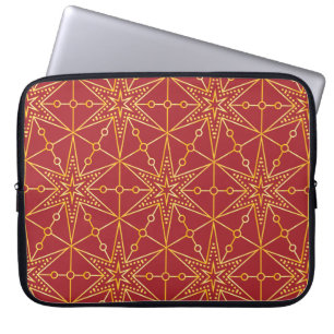 Golden Festive Starry Laptopschutzhülle