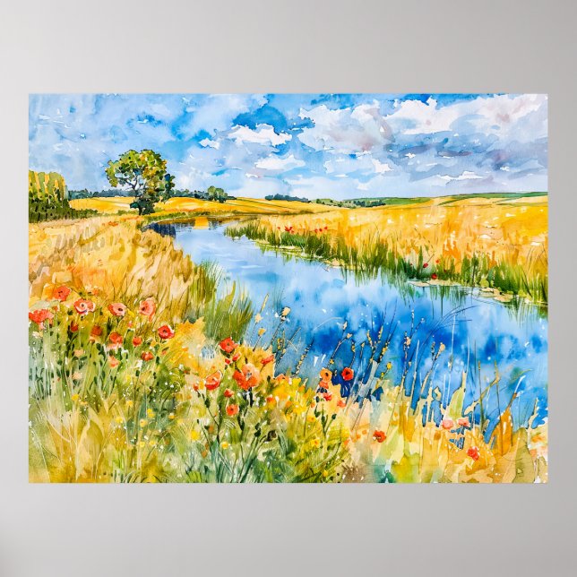 Golden Fields von Havel Havelland Poster (Vorne)