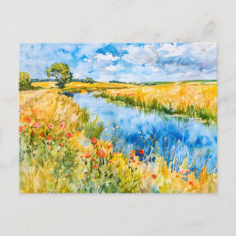 Golden Fields von Havel Havelland Postkarte