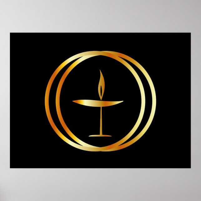 Golden Flaming Chalice Poster (Vorne)