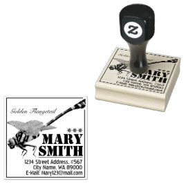 Golden Flangetail Gummistempel