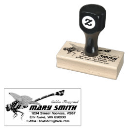 Golden Flangetail Gummistempel