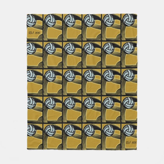 Golden- Fleecedecke (Vorderseite)
