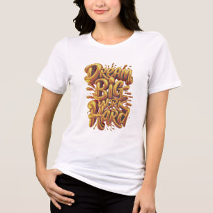 Golden Fleiß, geschaffen durch harte Arbeit Ehrgei Tri-Blend Shirt