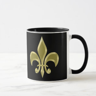 Golden Fleur-de-Lis-Tasse Tasse