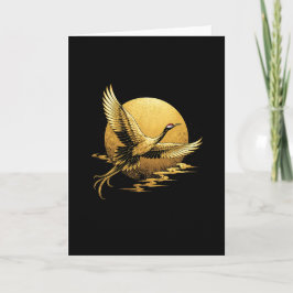Golden Flight Feiertagskarte