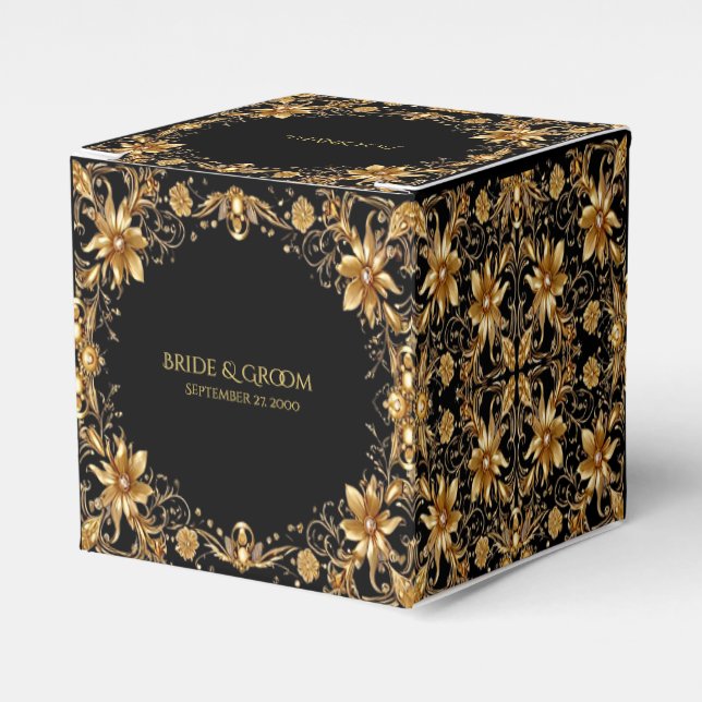 Golden Floral Fevor Box Geschenkschachtel (Vorderseite)
