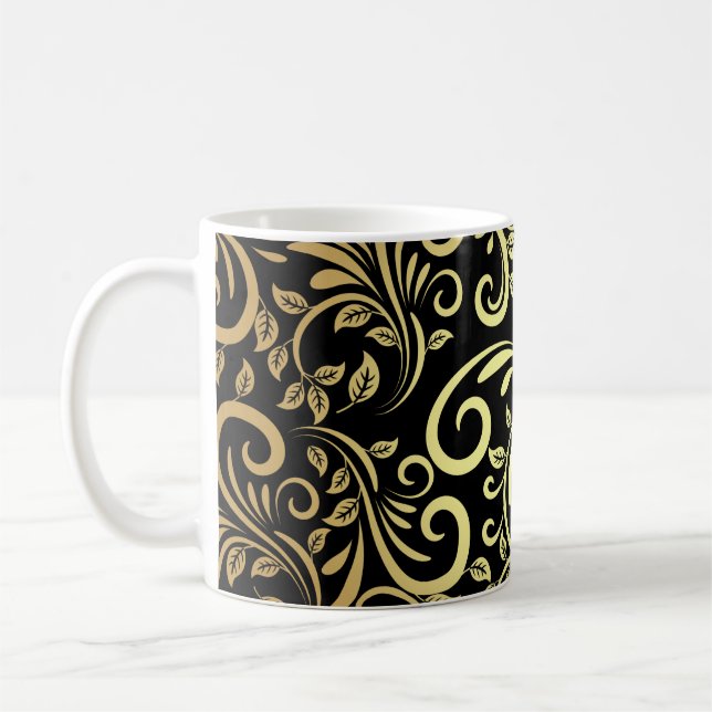 golden floral  kaffeetasse (Links)