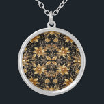 Golden Floral Necklace Versilberte Kette<br><div class="desc">Schöne goldene Blumenkirche</div>