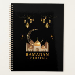 Golden Floral Ramadan Kareem Celebration Planer
