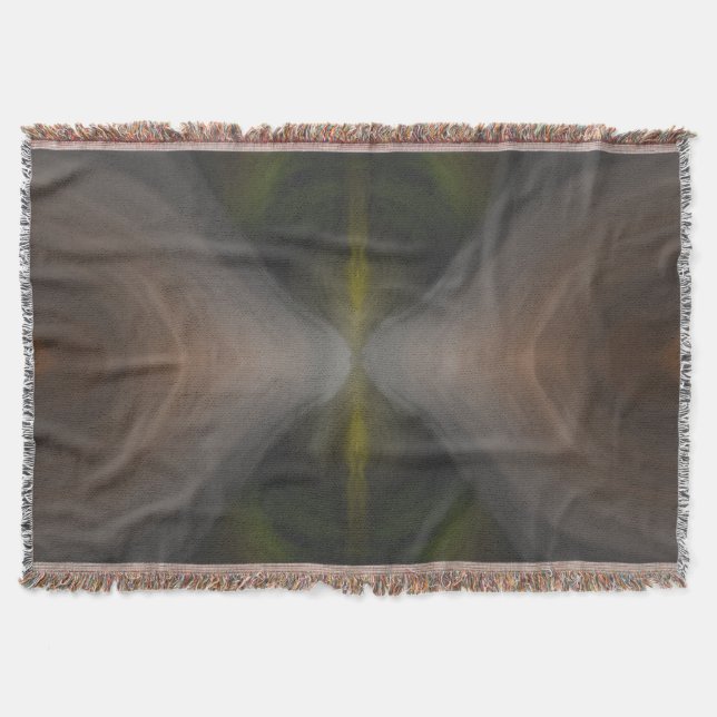 Golden Flow – Radial Color Blend Art Decke (Vorderseite)