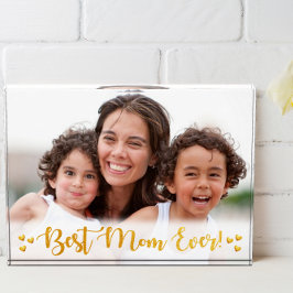 Golden Foil Beste Mama je leicht Border Fotoblock