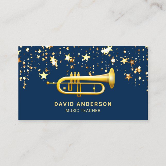 Golden Foil Confetti Parco Tassino Visitenkarte (Vorderseite)