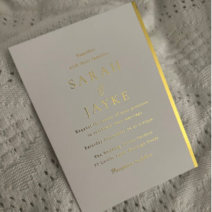 Golden Foil Elegante Folieneinladung