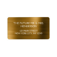 Golden Foil Elegante Moderne Hochzeit