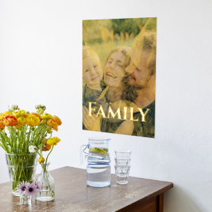Golden Foil Foliage Abstraktes Foto Foliendrucke