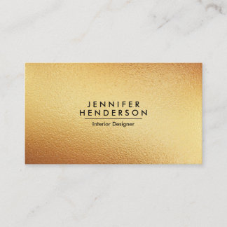 Golden Foil Visitenkarte