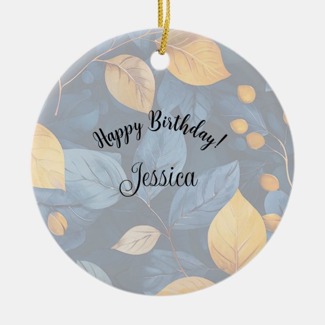 Golden Foliage Träume Herbst Schönheit der Natur Keramik Ornament (Vorne)