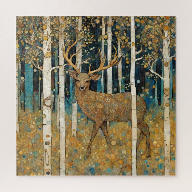 Golden Forest Deer Puzzle (Vertikal)