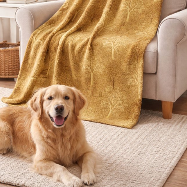 Golden Forest Fließdecke Fleecedecke (Von Creator hochgeladen)