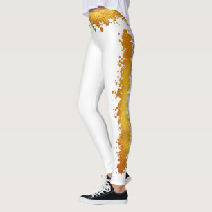 Golden Fossil Luxus Side Strip Spritzer Gürtel Leggings