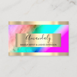 Golden Frame Event Planner Ombre Blue Visitenkarte