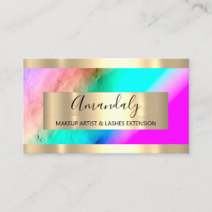  Golden Frame Event Planner Ombre Blue  Visitenkarte