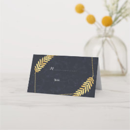 Golden Frame Navy-Back-Platzkarte Platzkarte