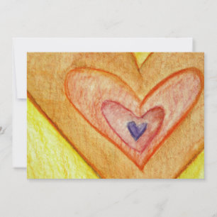 Golden Friendship Hearts - Einladungen