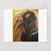 Golden Friesian Horse