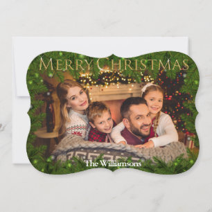 Golden Frohe Weihnachten unter Pine Extravagantes