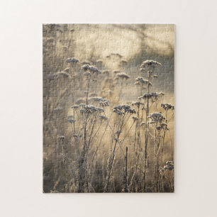 Golden Frosty Morning Flämische Landschaft Puzzle