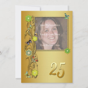 Golden Garden 25. Geburtstagsfeier Einladung