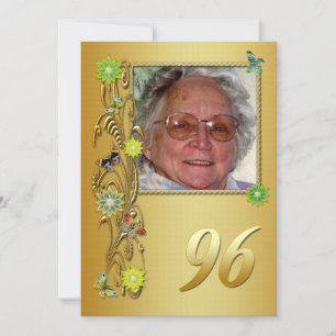 Golden Garden 96. Geburtstagsfeier Einladung