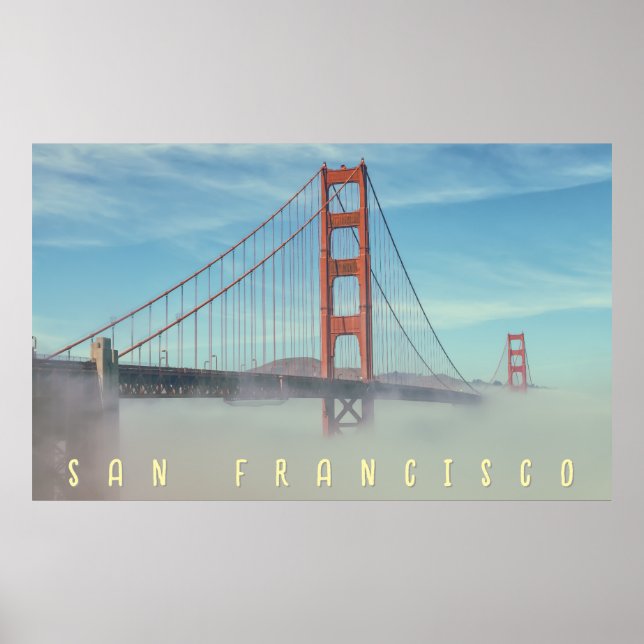 Golden Gate and Nebel Poster (Vorne)