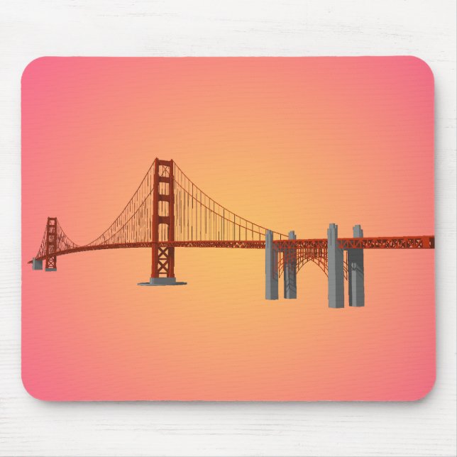 Golden Gate Bridge: 3D-Modell: Mauspad (Vorne)