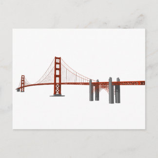 Golden Gate Bridge: 3D-Modell: Postkarte