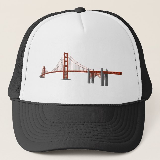 Golden Gate Bridge: 3D-Modell: Truckerkappe (Vorderseite)