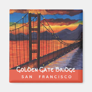 Golden Gate Bridge   Acrylmalerei   Magnet