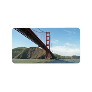 Golden gate bridge adressaufkleber