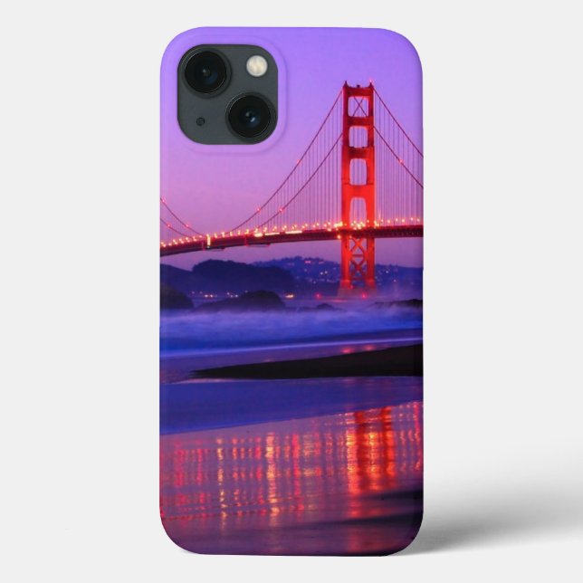 Golden Gate Bridge am Baker Beach am Sonntag Case-Mate iPhone Hülle (Rückseite)