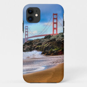 Golden gate bridge am Sonnenuntergang iPhone 11 Hülle