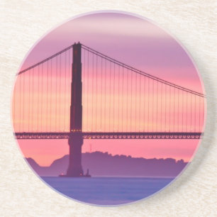 Golden gate bridge am Sonnenuntergang Sandstein Untersetzer