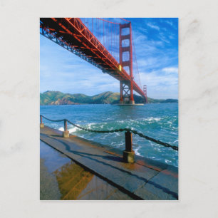 Golden Gate bridge and San Francisco Bay Postkarte