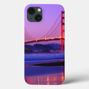Golden gate bridge auf Bäcker-Strand am iPhone 13 Hülle