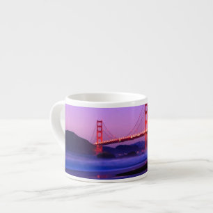Golden gate bridge auf Bäcker-Strand am Espressotasse