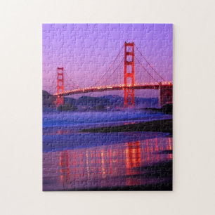 Golden gate bridge auf Bäcker-Strand am Puzzle