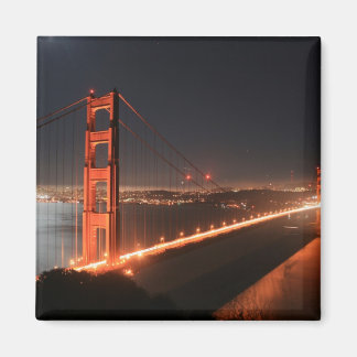 Golden Gate Bridge bei Nacht Magnet