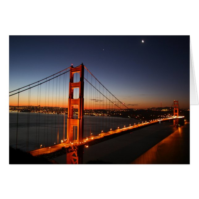 Golden Gate Bridge bei Sonnenaufgang (Vorderseite (Horizontal))